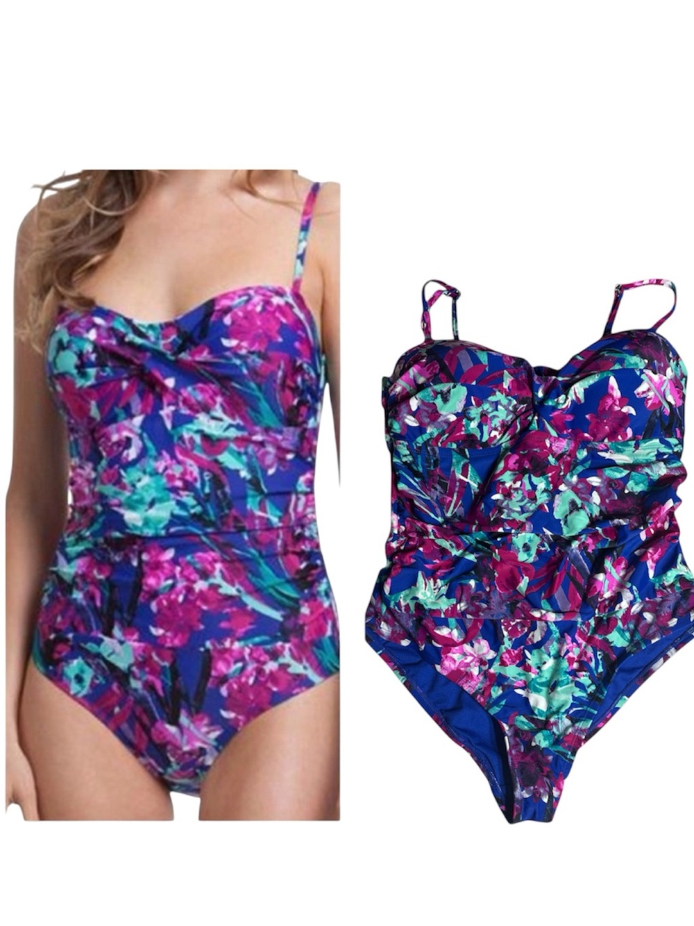 Catalina slimming Floral Twist One-Piece Swimsuit